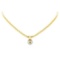 0.08 ctw Diamond and Pearl Pendant & Chain - 18KT Yellow Gold