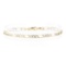 Pave Figaro Bracelet - 14KT Yellow Gold with Rhodium Plating