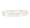 Fancy Link Men's Bracelet - 14KT Yellow and White Gold