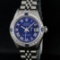 Rolex Ladies Stainless Steel Blue Diamond & Sapphire 26 Datejust Wristwatch