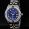 Rolex Ladies Stainless Steel Blue Diamond & Sapphire 26 Datejust Wristwatch