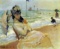 Claude Monet - Camille on the Beach at Trouville