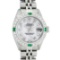 Rolex Ladies Stainless Steel Mother Of Pearl Diamond 26MM Datejust Wristwatch