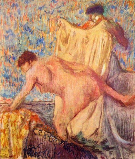 Edgar Degas - Withdrawing From The Bathtub