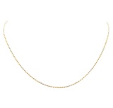 Twenty Inch Tri-color Rope Chain - 14KT Yellow, Rose, and White Gold