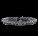 1.13 ctw Diamond Bracelet - 14KT White Gold