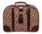 Christian Dior Brown Canvas Luggage Travel Bag