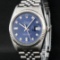 Rolex Mens Stainless Blue Diamond 36MM Oyster Perpetual Datejust Wristwatch