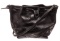 Coach Black Snakeskin Embossed Leather Mickey Drawstring Shoulder Bag
