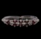 3.96 ctw Ruby and Diamond Bracelet - 18KT White Gold