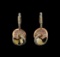 14KT Two-Tone Gold 1.53 ctw Diamond Earrings