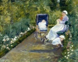 Cassatt - Children in the Garden with Nanny