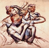 Edgar Degas - Ballet Dancers In Half-Figure