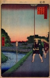 Hiroshige Distant View of Akasaka Tameike
