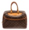 Louis Vuitton Brown Deauville Satchel Bag