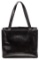 Chanel Black Patent Leather Vintage CC Tote Bag