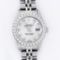 Rolex Ladies Stainless Steel Silver Diamond 26MM Oyster Perpetual Datejust