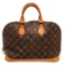 Louis Vuitton Brown Alma MM Satchel Bag