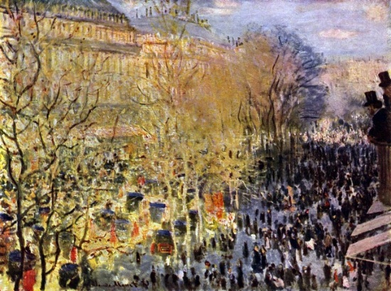 Claude Monet - Boulevard des Capucines in Paris