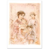 Lotte and Her Children by Hibel (1917-2014)