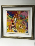 Olympic Basketball by LeRoy Neiman (1921-2012)