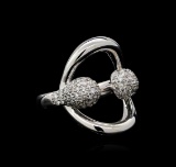 0.89 ctw Diamond Ring - 14KT White Gold