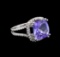 14KT White Gold 9.07 ctw Tanzanite and Diamond Ring