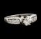 0.80 ctw Diamond Ring - 14KT White Gold