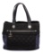 Chanel Black Blue Nylon Rue Cambon Large Shopping Tote Bag
