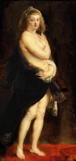 Sir Peter Paul Rubens - Helena Fourment in a Fur Robe