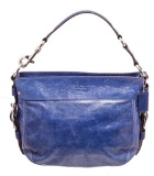 Coach Blue Leather Zoe Hobo Bag