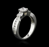 14KT White Gold 1.19 ctw Diamond Ring