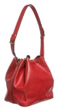 Louis Vuitton Red Epi Leather Noe PM Drawstring Shoulder Bag