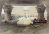 David Roberts - Portico of the Temple of Edfu in Upper Egypt