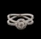 1.05 ctw Diamond Ring - 14KT White Gold