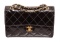 Chanel Black Patent Leather Small Flap Shoulder Bag