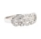 0.54 ctw Diamond Ring - 18KT White Gold