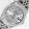 Rolex Ladies Stainless Steel Silver Star Diamond Datejust Wristwatch