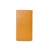 Louis Vuitton Yellow Leather Brazza Wallet