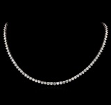 14KT White Gold 19.68 ctw Diamond Necklace