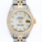 Rolex Ladies 2 Tone MOP Diamond Oyster Perpetual Datejust Wristwatch