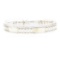 Fancy Link Men's Bracelet - 14KT Yellow and White Gold