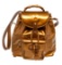Gucci Brown Leather Bamboo Backpack