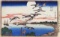 Hiroshige Geese Descending Over a Bay