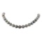 0.50 ctw Diamond and Tahitian Pearl Necklace - 14KT Yellow Gold