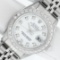Rolex Ladies Stainless Steel White Diamond 26MM Oyster Perpetual Datejust Wristw