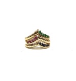 0.69 ctw Round Brilliant Emerald Rings - 14KT Yellow Gold