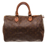 Louis Vuitton Brown Speedy 30cm Satchel Bag