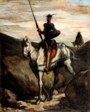 Honore Daumier - Don Quixote in the Mountains