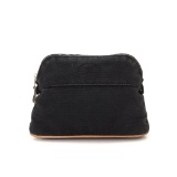 Hermes Black Bolide Pouch Clutch